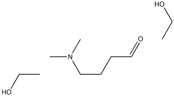 4-N,N-二甲氨基丁醛缩二乙醇, , 结构式