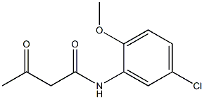 乙酰乙酰-2-甲氧基-5-氯苯胺,,结构式
