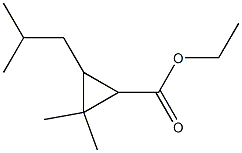 2,2-二甲基-3-(2-甲基-1-丙稀基)环丙羧酸乙酯, , 结构式