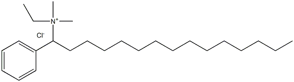 Tetradecyldimethylethylbenzylammonium chloride Struktur