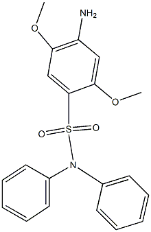4-氨基-2,5-二甲氧基-N-苯基-苯磺酰苯胺,,结构式