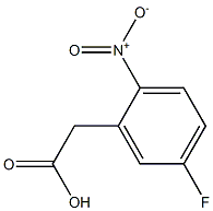 2-硝基-5-氟苯乙酸 结构式