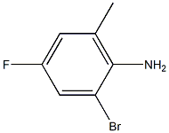 2-溴-4-氟-6-甲基苯胺, , 结构式