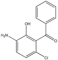 2-hydroxy-3-benzoyl-p-chloroaniline Struktur