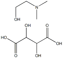 DL二甲氨基乙醇酒石酸氢盐 结构式