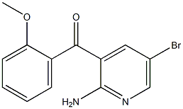 2-氨基-3-(2-甲氧基苯甲酰基)-5-溴吡啶, , 结构式