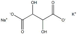 DL sodium potassium tartrate Struktur