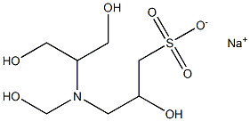 Sodium N-tris(hydroxymethyl)methylamino-2-hydroxypropane sulfonate Structure
