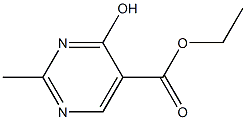 2-甲基-4-羟基-5-嘧啶甲酸乙酯 结构式