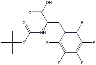 BOC-D-2,3,4,5,6-五氟苯丙氨酸,,结构式