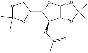 3-O-Acetyl-1,2:5,6-di-O-isopropylidene-a-D-galactofuranose Structure