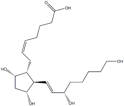 (Z)-7-[(1R,2R,3R,5S)-2-[(E,3S)-3,8-dihydroxyoct-1-enyl]-3,5-dihydroxycyclopentyl]hept-5-enoic acid Structure