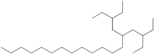 3-Ethyl-5-(2-ethylbutyl)octadecane. Structure