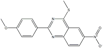 Quinazoline, 2-(p-anisyl)-4-methylthio-6-nitro-