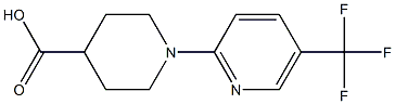 1-[5-(Trifluoromethyl)pyridin-2-yl]piperidine-4-carboxylic acid 97% Structure