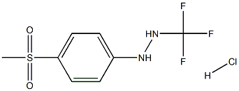 4-(Methylsulphonyl)-2-(trifluoromethyl)phenylhydrazine hydrochloride Structure