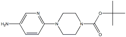 tert-Butyl 4-(5-aminopyridin-2-yl)piperazine-1-carboxylate Structure