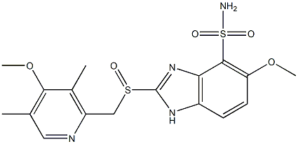 奥美拉唑磺酰化物 结构式
