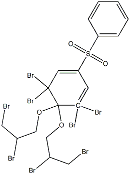 3,3'5,5'-四溴,4.4'-二羟基二苯砜双(2,3-二溴丙醚) 结构式