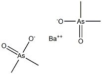 二甲次砷酸鋇, , 结构式