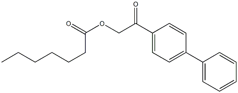 enanthic acid p-phenylphenacyl ester Structure