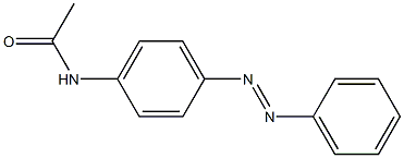 p-acetamidoazobenzene Struktur