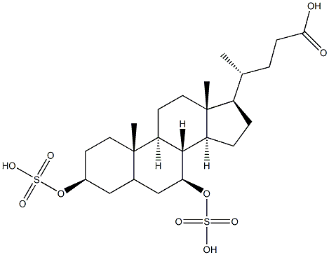ursodeoxycholic acid 3,7-disulfate Struktur