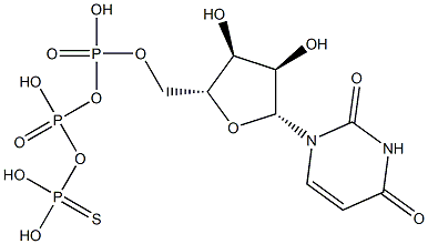 uridine-5'-O-(3-thiotriphosphate) 结构式