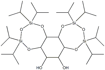 2,3-4,5-bis-O-(tetraisopropyldisiloxane-1,3-diyl)inositol Structure