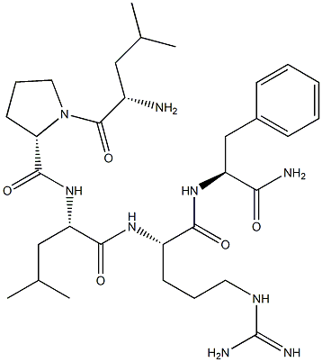 leucyl-prolyl-leucyl-arginyl-phenylalaninamide Structure