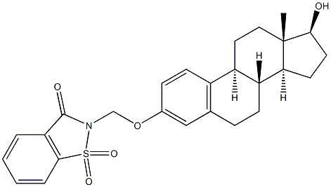 O-(saccharinylmethyl)estradiol Structure