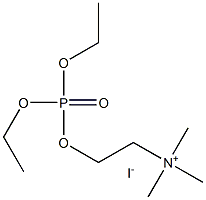 O,O-diethylphosphorylcholine iodide 结构式
