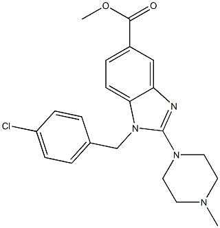 methyl 1-(4-chlorobenzyl)-2-(4-methylpiperazin-1-yl)-1H-benzimidazole-5-carboxylate