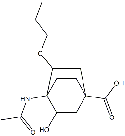 4-acetylamino-3-hydroxy-5-n-propoxybicyclo(2.2.2)octane-1-carboxylic acid