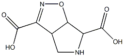 3a,5,6,6a-tetrahydro-4H--pyrrolo(3,4-d)isoxazole-3,6-dicarboxylic acid Struktur