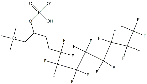 3,3,4,4,5,5,6,6,7,7,8,8,9,9,10,10,10-heptadecafluorodecylphosphocholine Structure