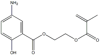 methacryloyloxyethyl 5-aminosalicylate 化学構造式