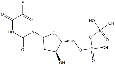 5-fluoro-2'-deoxyuridine-5'-diphosphate Struktur