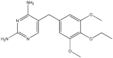 2,4-diamino-5-(4-ethoxy-3,5-dimethoxybenzyl)pyrimidine Structure
