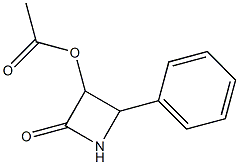 3-(acetyloxy)-4-phenyl-2-azetidinone Struktur