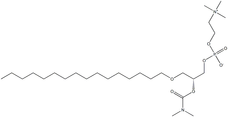 1-O-hexadecyl-2-O-N,N-dimethylcarbamoyl-sn-glycero-3-phosphocholine