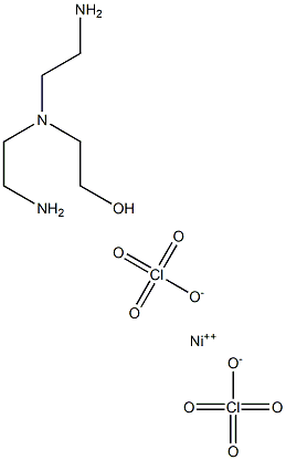 bis(2-aminoethyl)aminoethanol nickel(II) diperchlorate Struktur