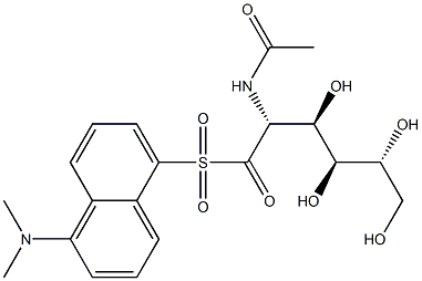 dansyl N-acetylglucosamine Struktur