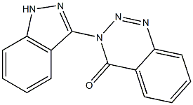 3-(indazol-3-yl)-benzotriazin-4(3H)-one Struktur