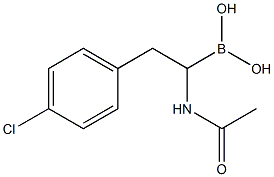 (1-acetamido-2-(4-chlorophenyl)ethyl)boronic acid Structure