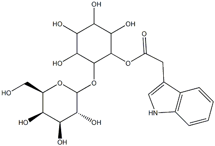 indol-3-ylacetylinositol galactoside Struktur