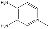 3,4-diamino-1-methylpyridinium Structure