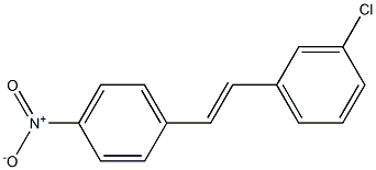 3-クロロ-4′-ニトロスチルベン 化学構造式