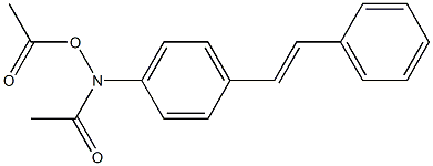 N-ACETOXY-4-ACETAMIDOSTILBENE Struktur