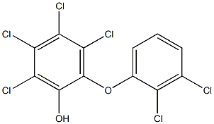 HEXACHLOROHYDROXYDIPHENYLETHER Structure